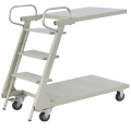 Multi-purpose 5-inch rubber wheel and nickel-plated handle handtruck/Hand push cart